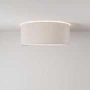 Plafoniera in tessuto Small Lino crudo - Made in Italy