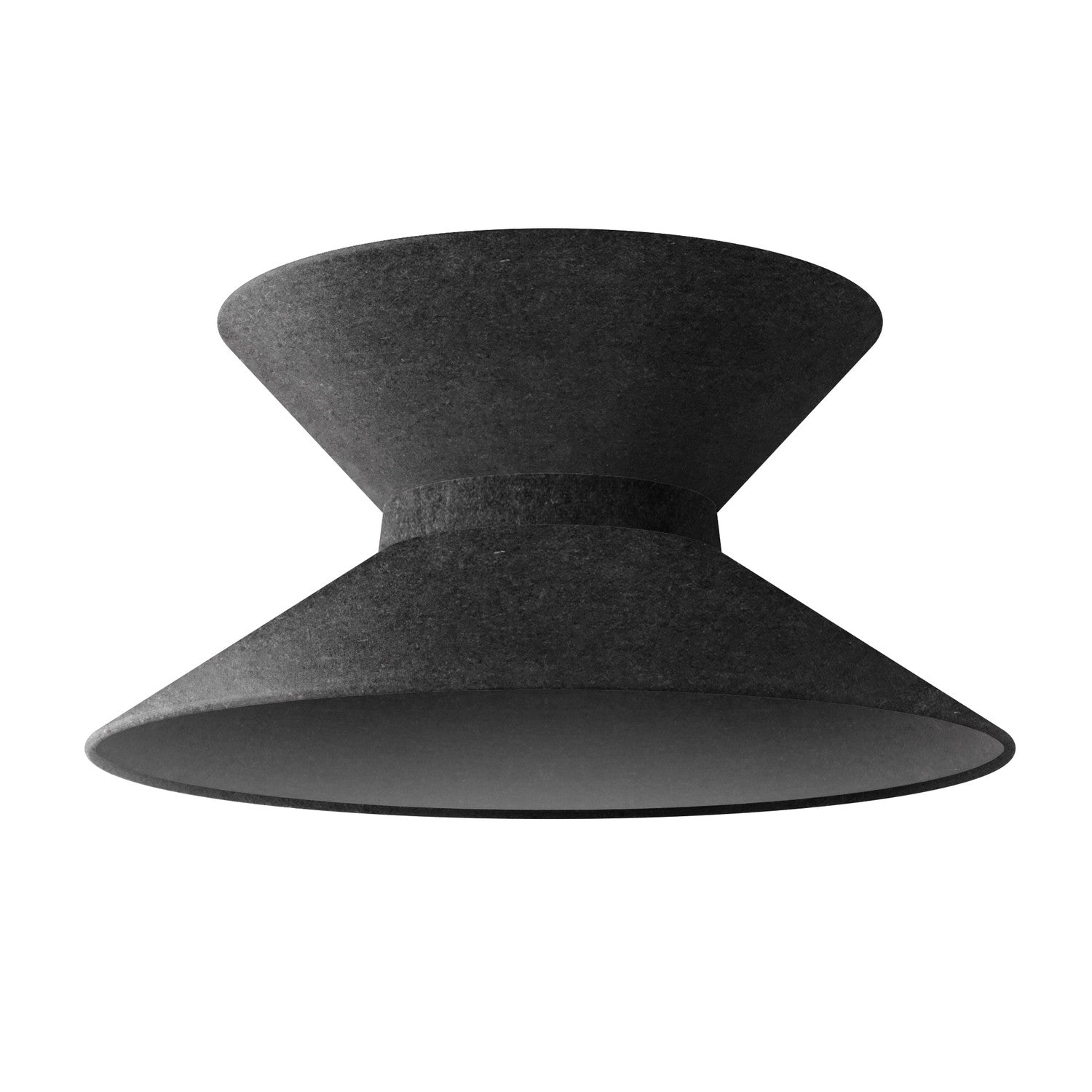 Paralume in tessuto Clessidra per lampada a sospensione - Lana Grigio Scuro Lana grigio scuro