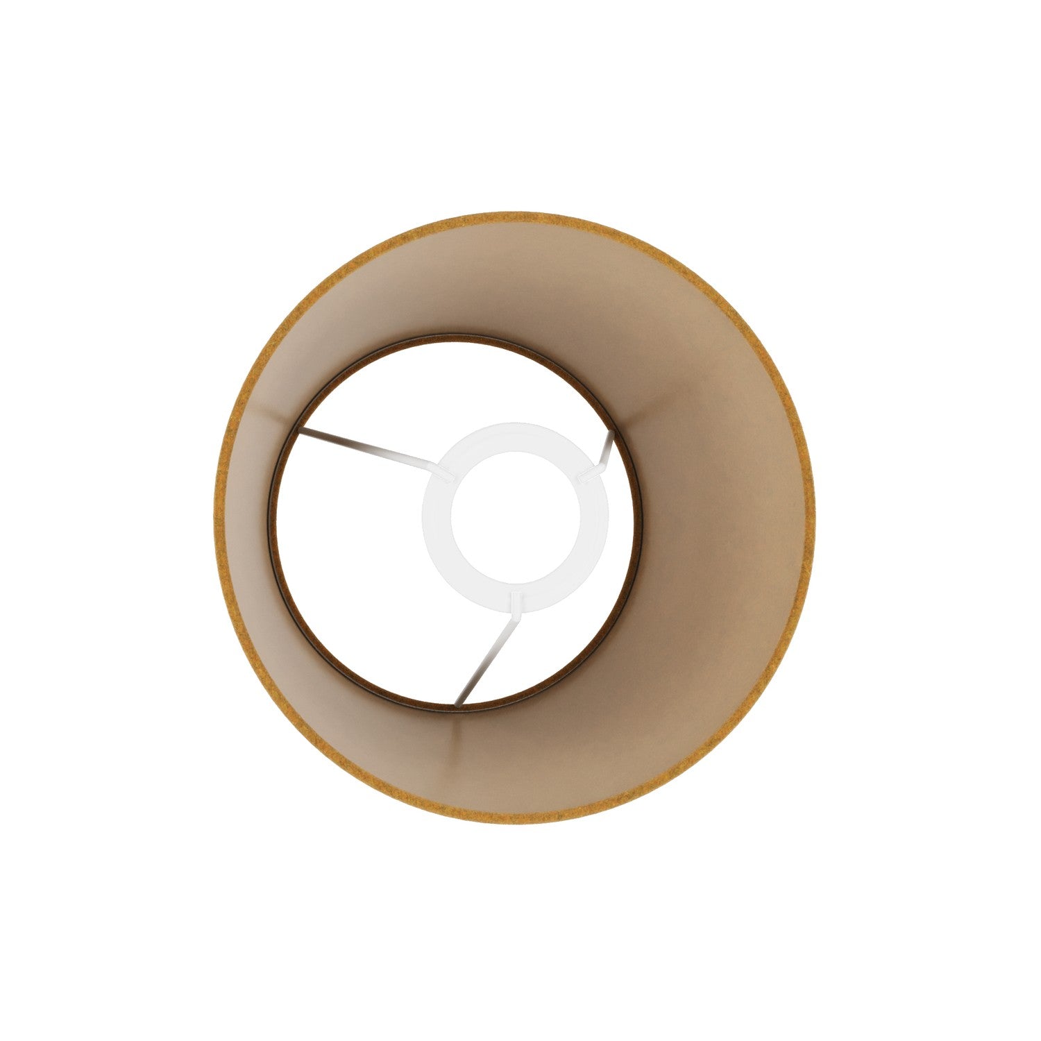 Paralume Impero S con attacco E27 per lampada da tavolo o applique - Made in Italy - Lana Senape