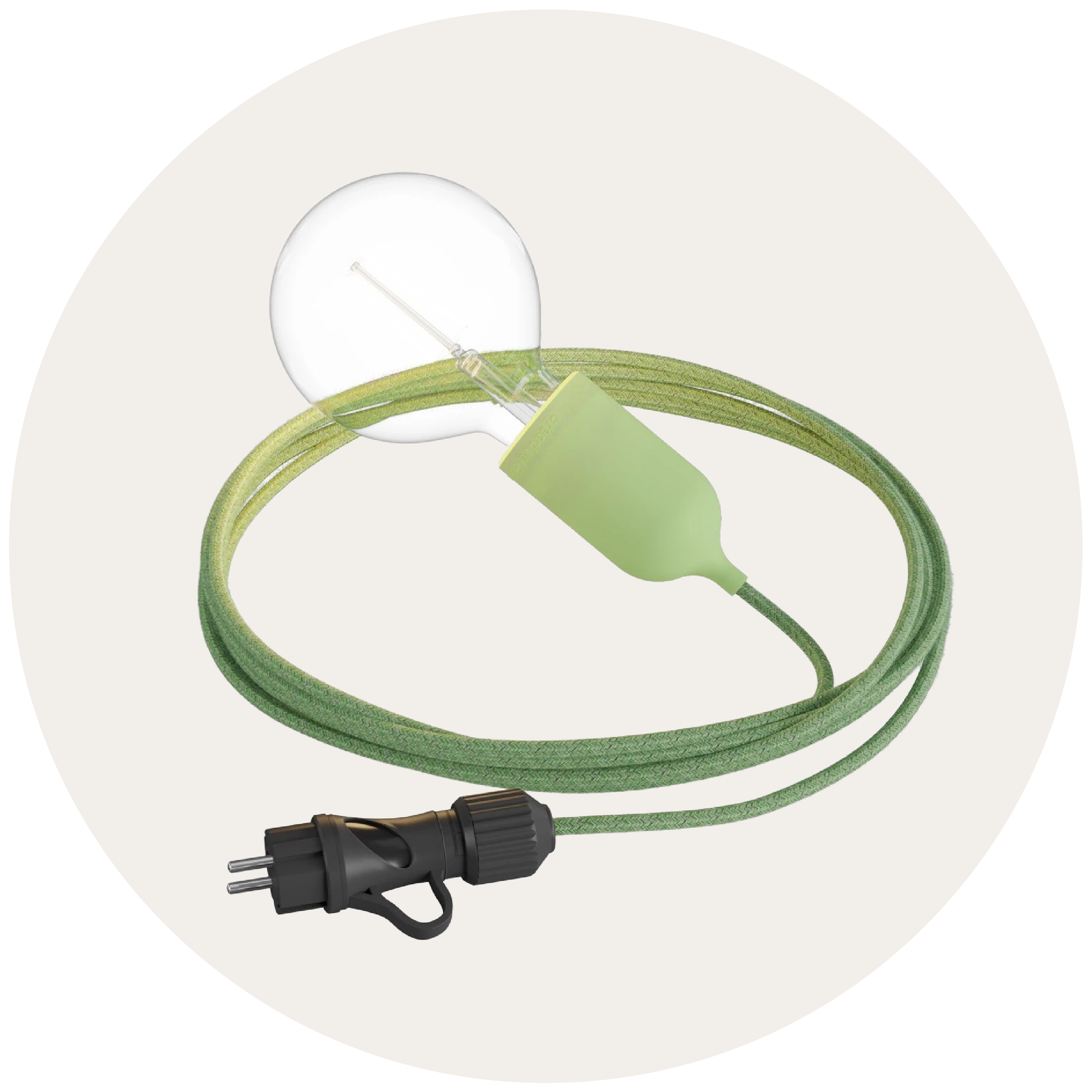 Lámparas con enchufe de exterior