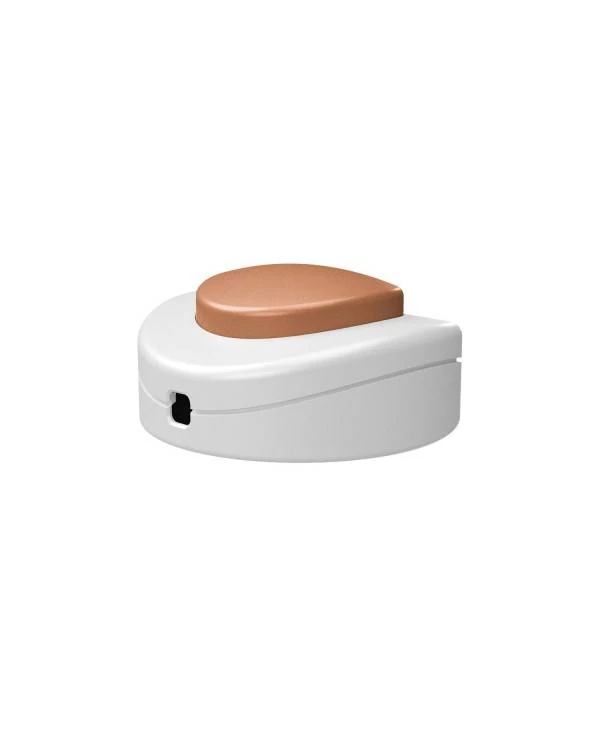 Interruptor de pie unipolar blanco