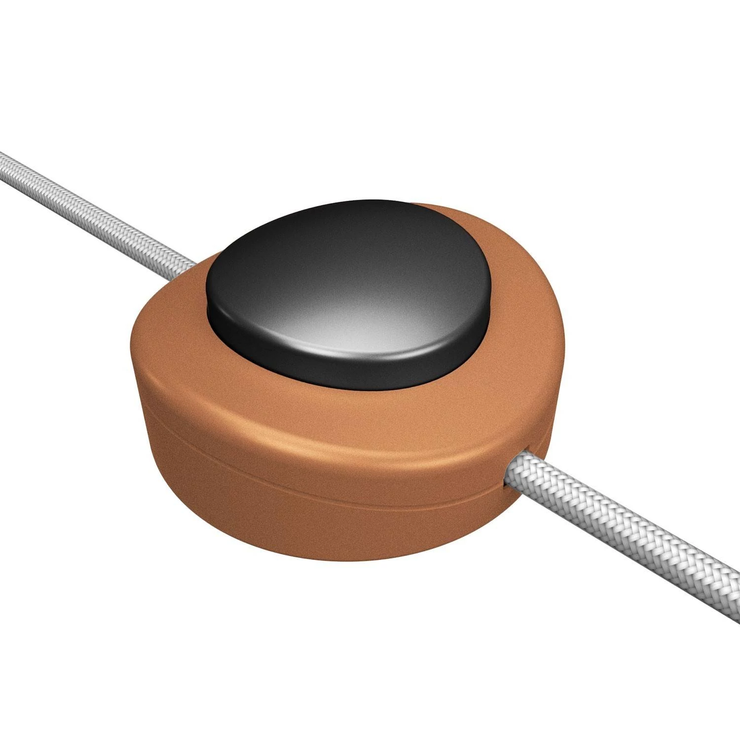 Interruptor de pie unipolar color cobre satinado