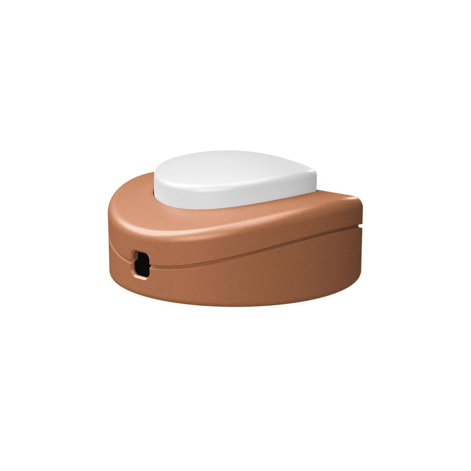 Interruptor de pie unipolar color cobre satinado