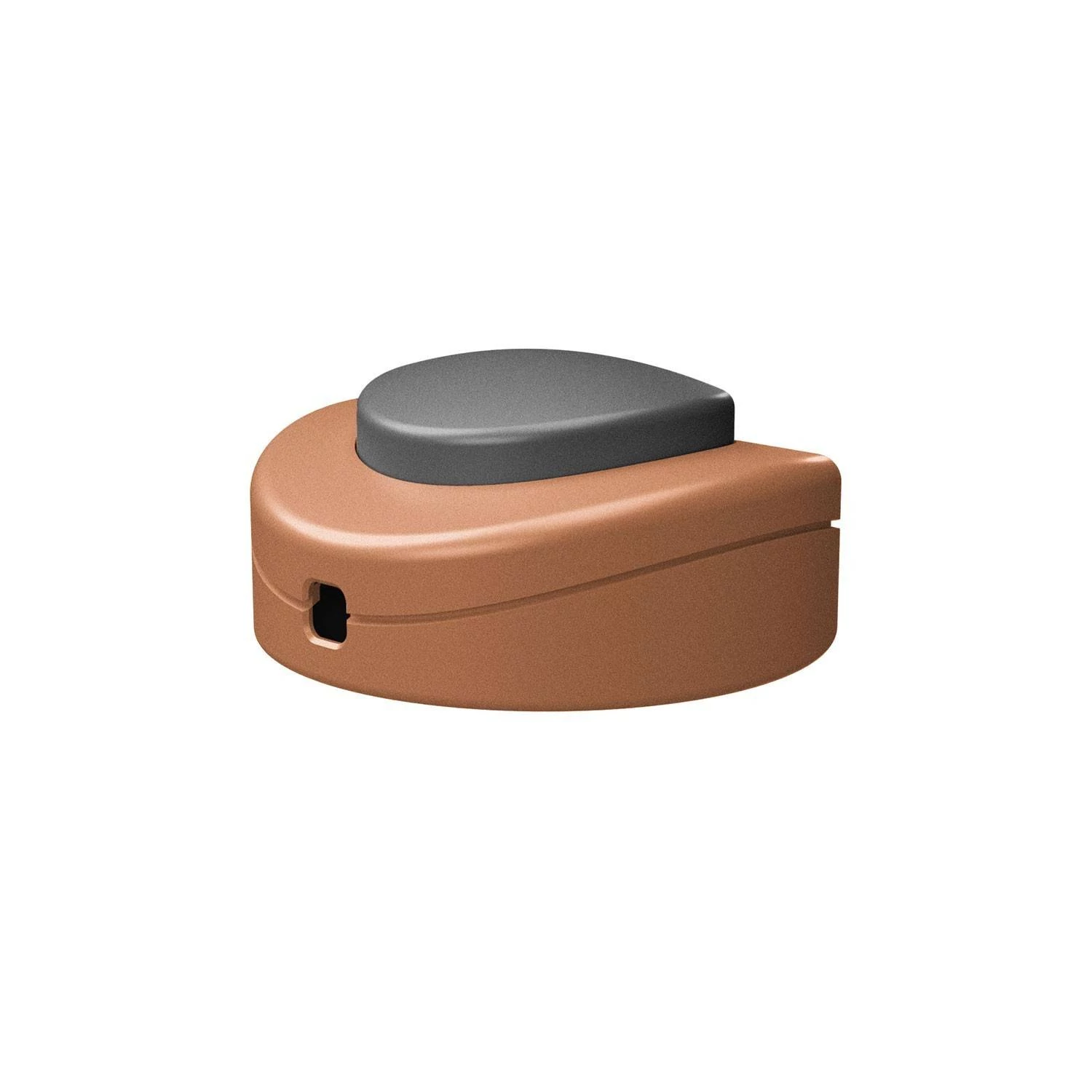 Interruptor de pie unipolar color cobre satinado