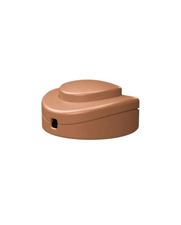 Interruptor de pie unipolar color cobre satinado