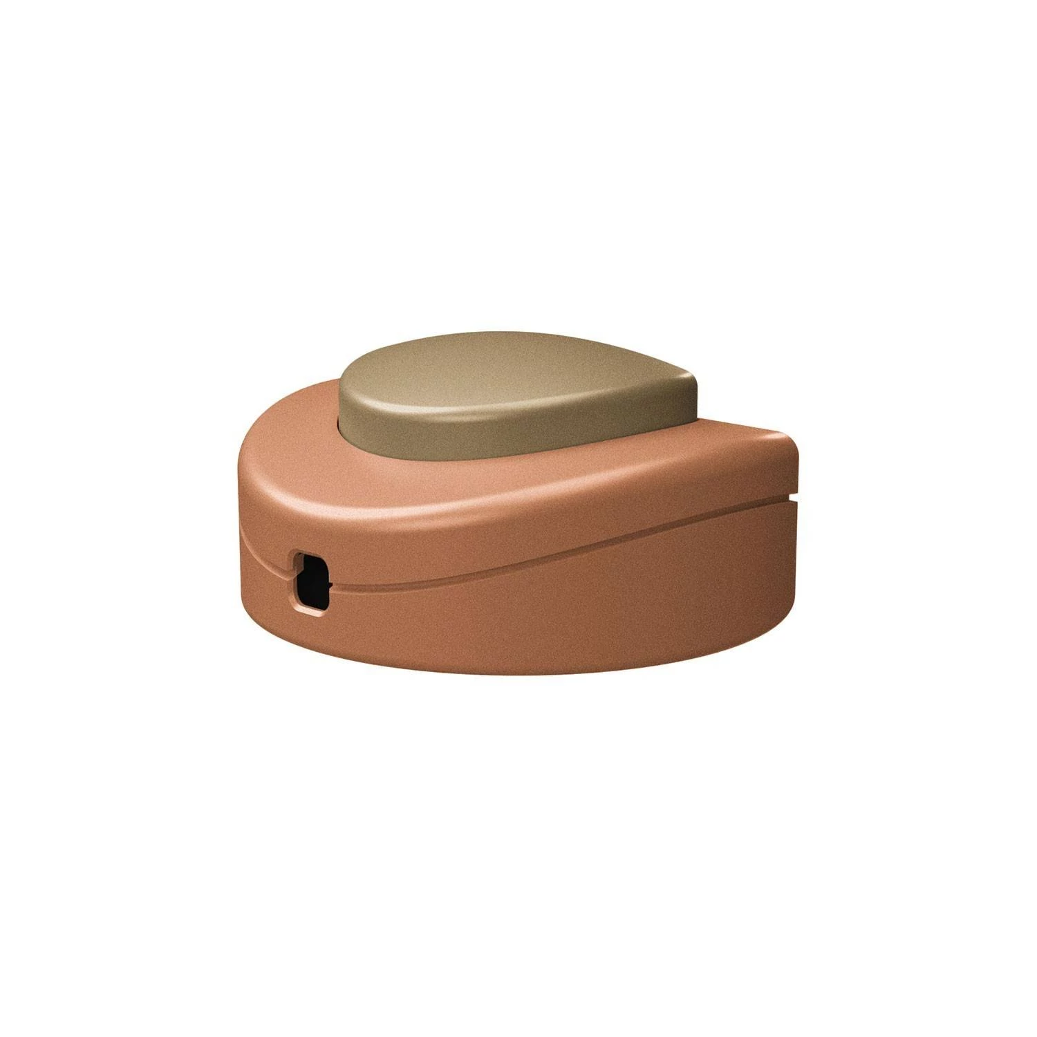 Interruptor de pie unipolar color cobre satinado