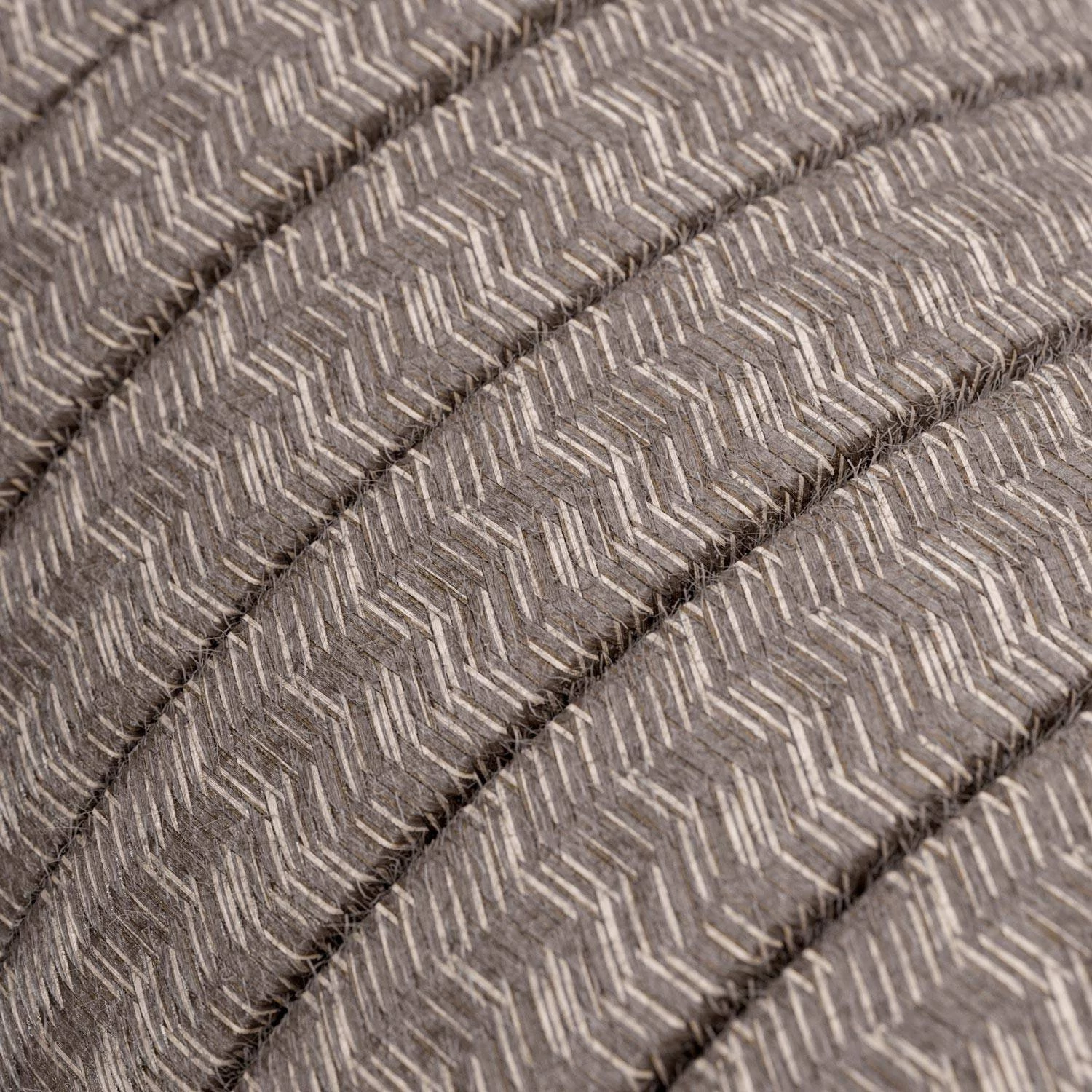 Cable para guirnalda cubierto de tela marrón resistente UV