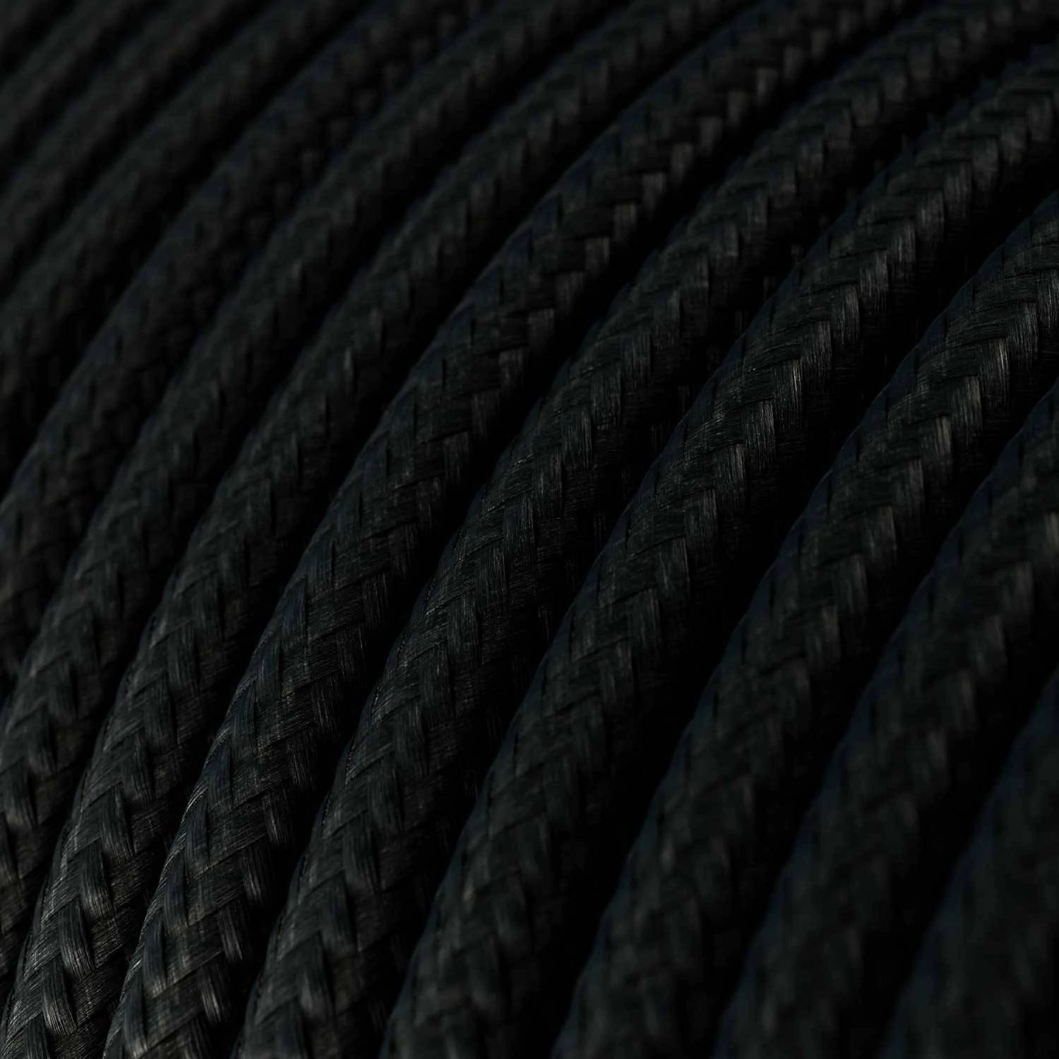 Cable textil silicona Ultra Suave negro 2x0,75