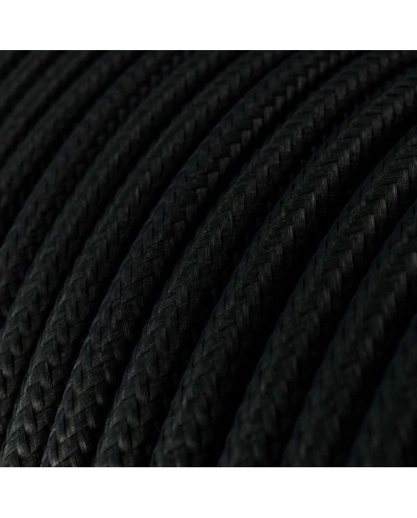 Cable textil silicona Ultra Suave negro 2x0,75