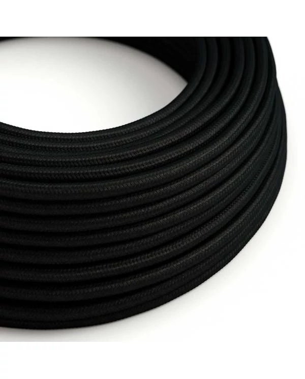 Cable textil silicona Ultra Suave negro 2x0,75