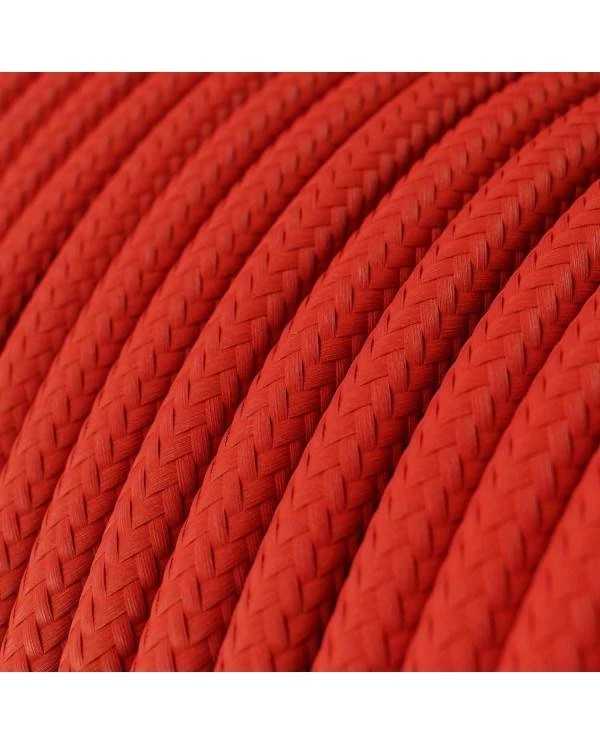 Cable textil ultra suave rojo en silicona 2x0,75
