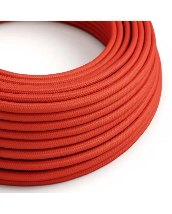 Cable textil ultra suave rojo en silicona 2x0,75
