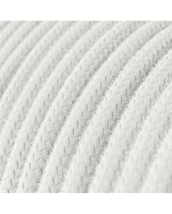 Cable Ultra Suave silicona recubierto de algodón blanco 2x0,75