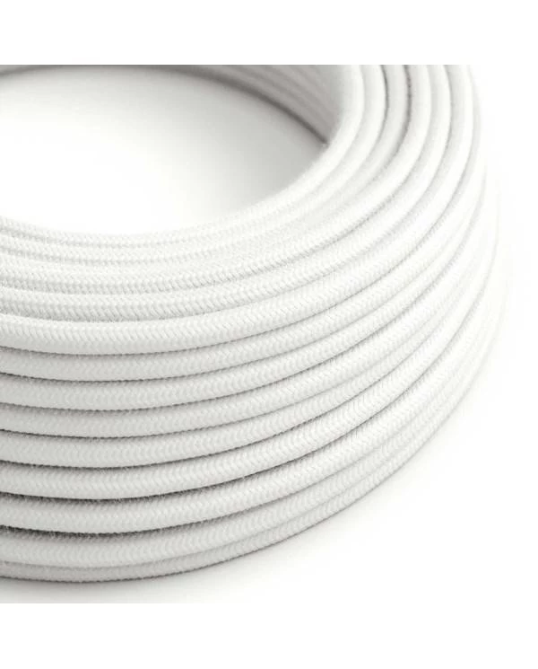 Cable Ultra Suave silicona recubierto de algodón blanco 2x0,75
