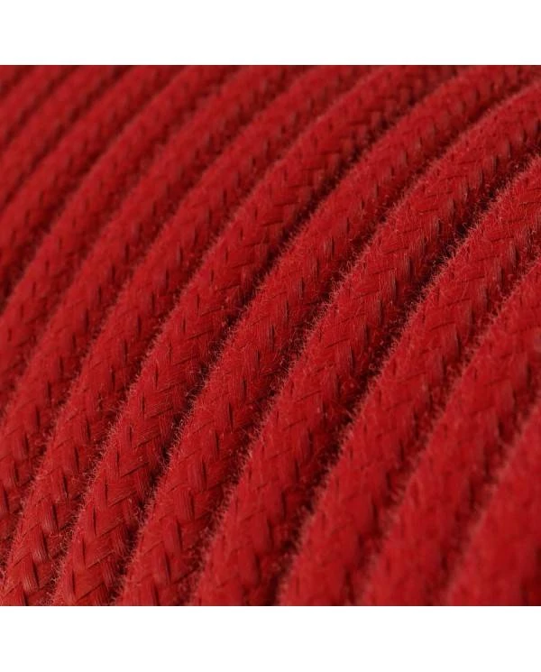 Cable Ultra Suave silicona recubierto de algodón rojo 2x0,75
