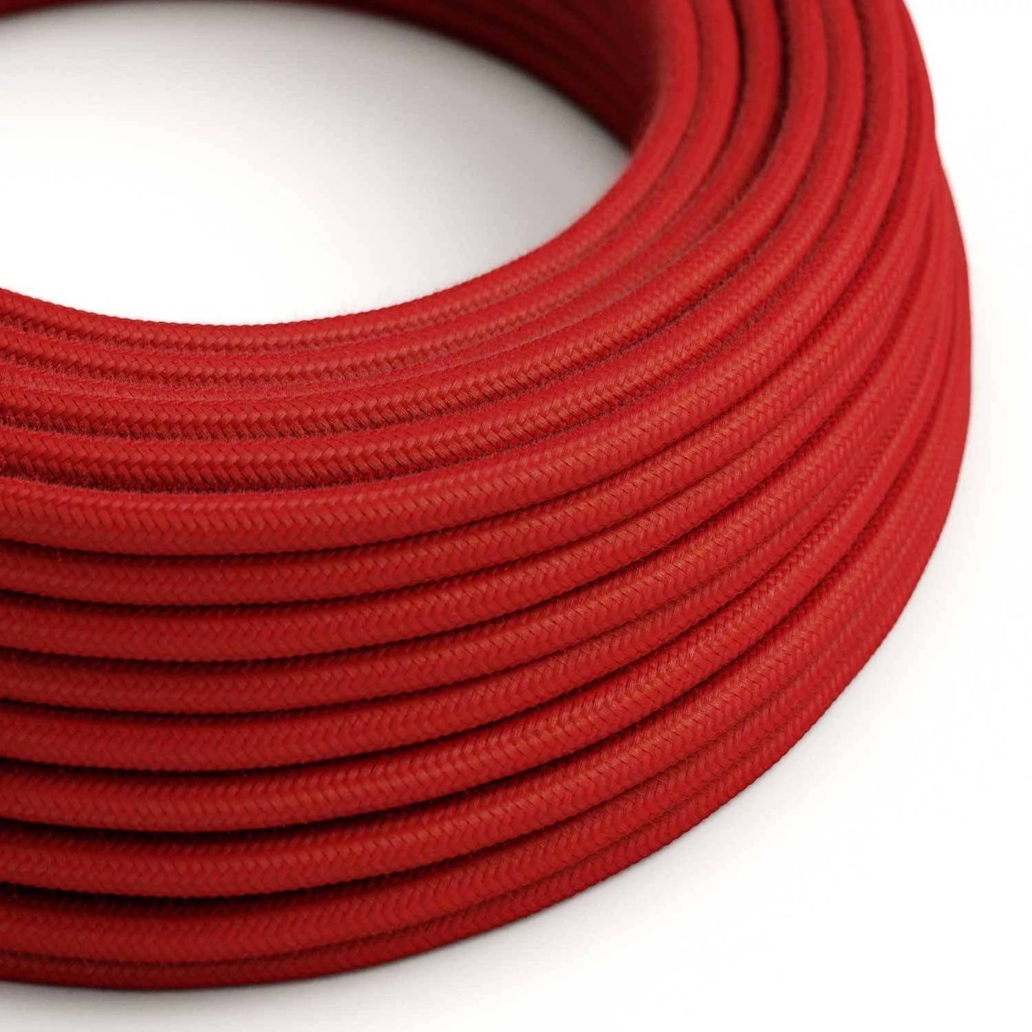 Cable Ultra Suave silicona recubierto de algodón rojo 2x0,75