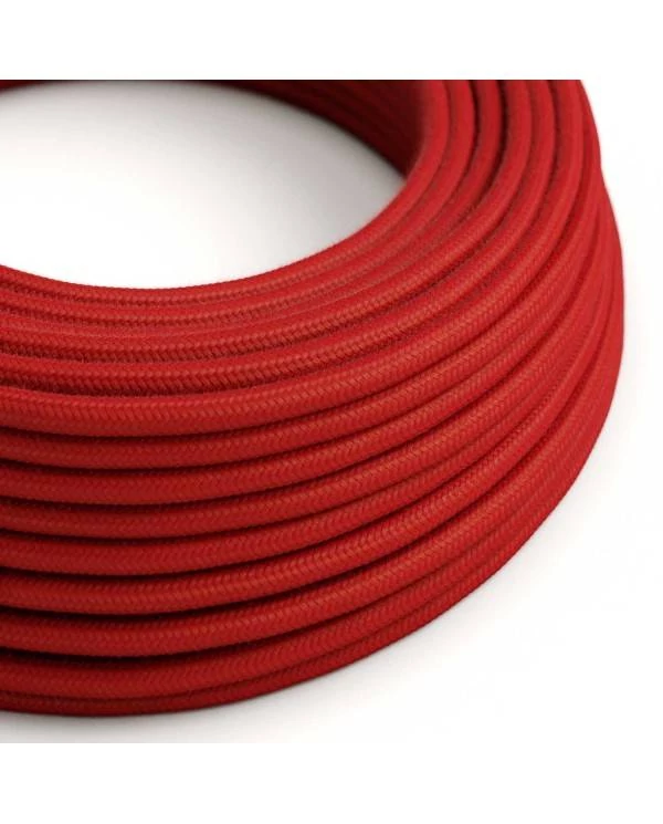 Cable Ultra Suave silicona recubierto de algodón rojo 2x0,75