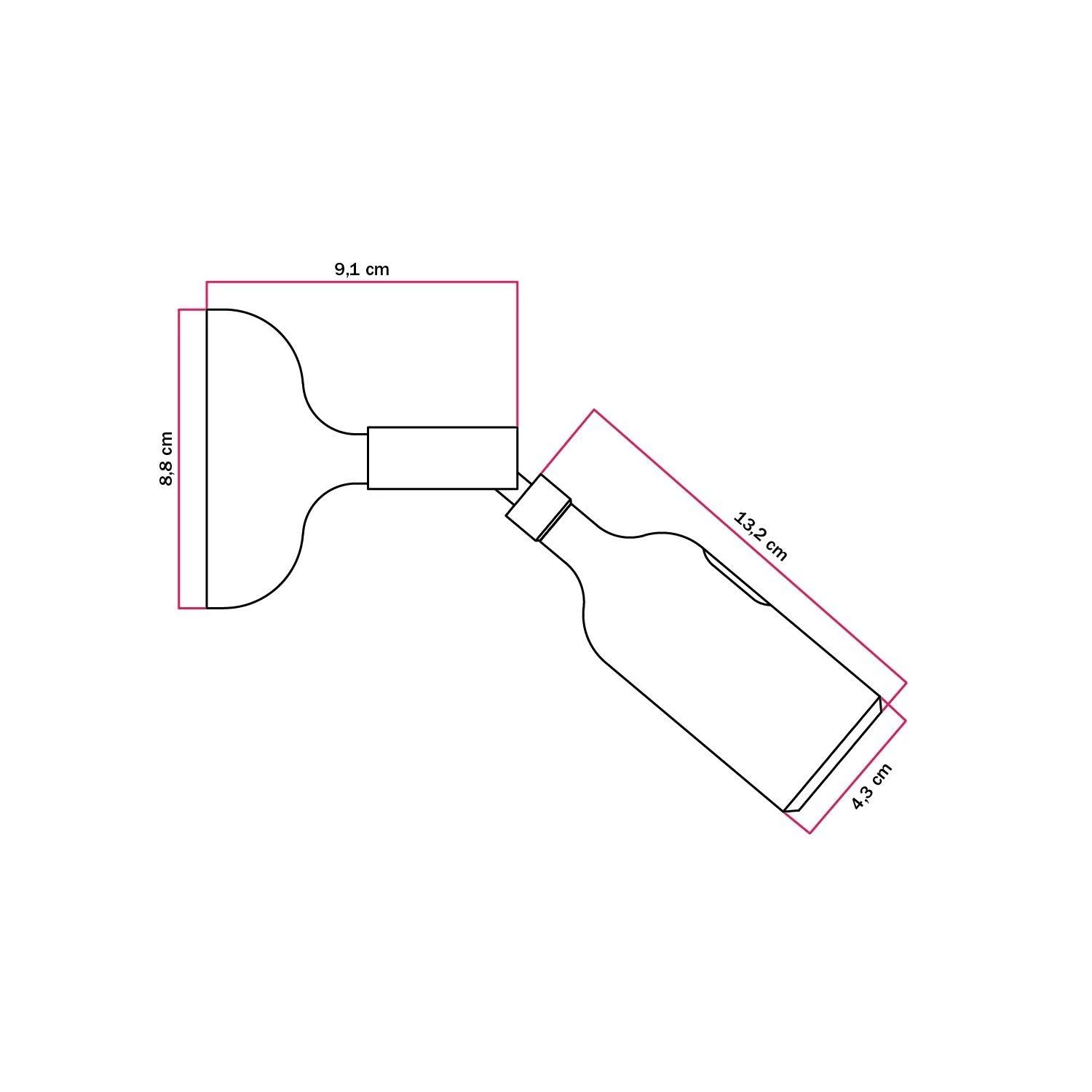Lámpara de silicona con articulación e interruptor