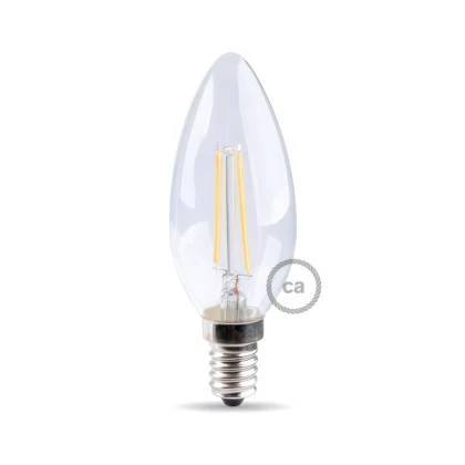Bombilla filamento Led Aceituna 4.5W E14 Clara 2700K