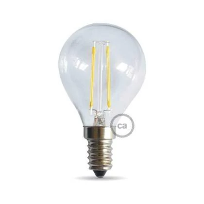 Bombilla filamento Led Esférica 4W E14 Clara
