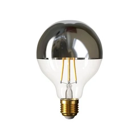 Bombilla LED Globo G95 media esfera plata 7W E27 2700K Dimmable