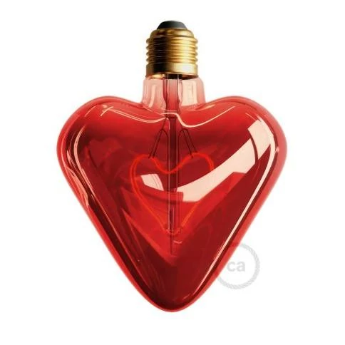 Bombilla LED Corazón Rojo 5W E27 Decorativa 2000K Dimmable
