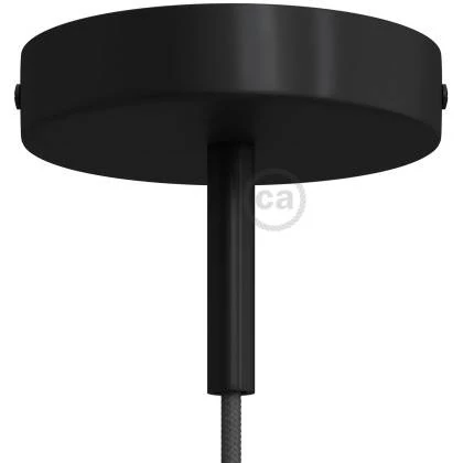 Kit rosetón cilíndrico de metal con prensaestopa de 7cm