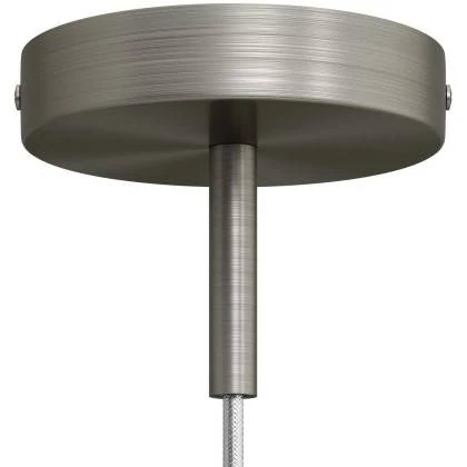 Kit rosetón cilíndrico de metal con prensaestopa de 7cm