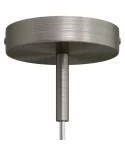 Kit rosetón cilíndrico de metal con prensaestopa de 7cm