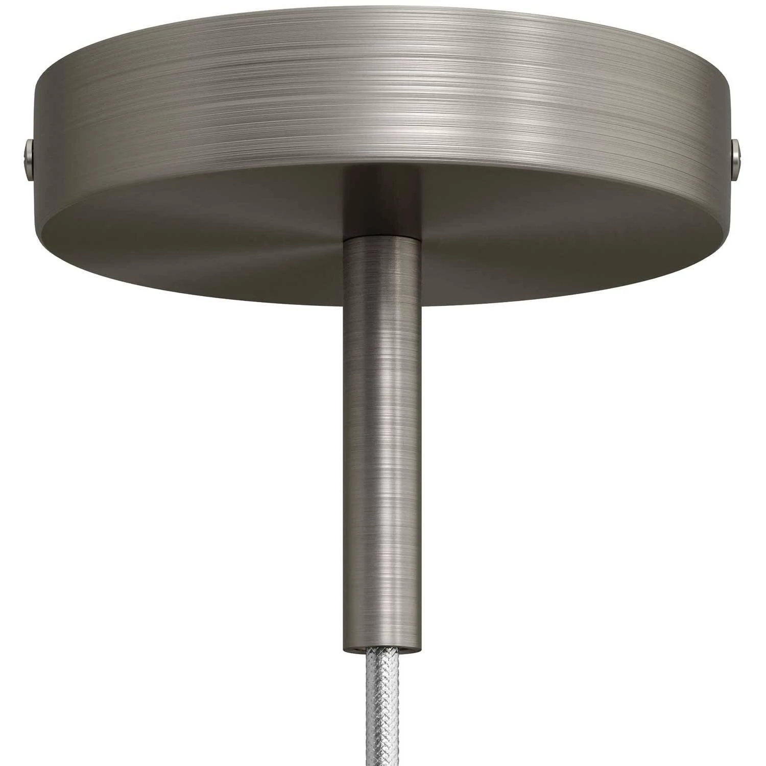 Kit rosetón cilíndrico de metal con prensaestopa de 7cm