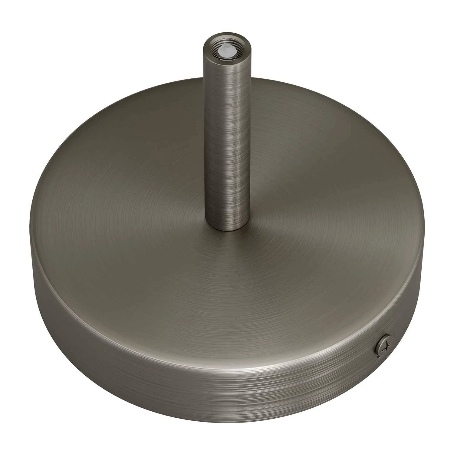 Kit rosetón cilíndrico de metal con prensaestopa de 7cm