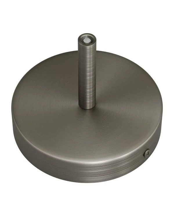 Kit rosetón cilíndrico de metal con prensaestopa de 7cm
