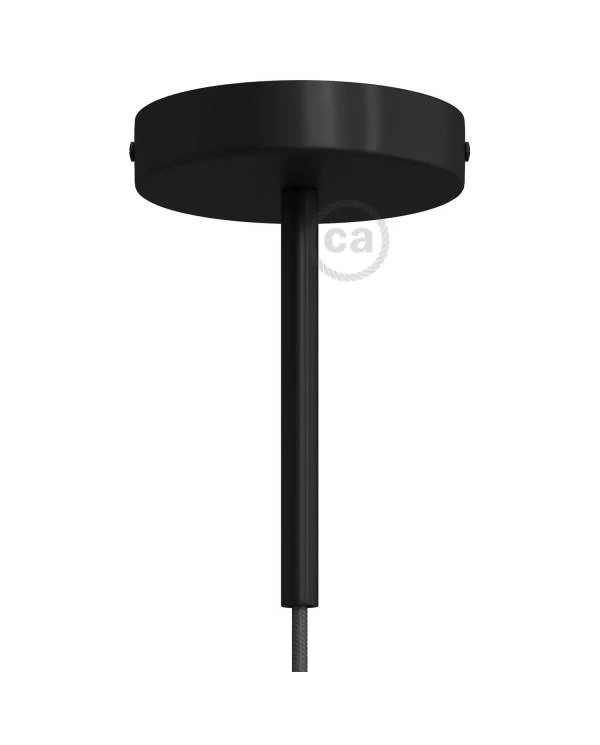Kit rosetón cilíndrico de metal con prensaestopa de 15cm
