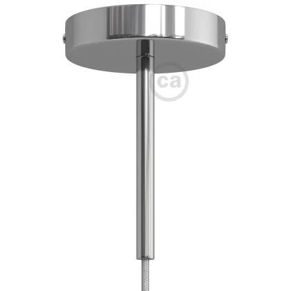 Kit rosetón cilíndrico de metal con prensaestopa de 15cm