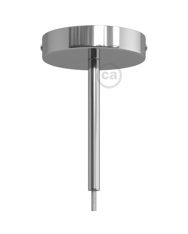Kit rosetón cilíndrico de metal con prensaestopa de 15cm