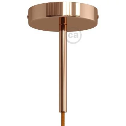 Kit rosetón cilíndrico de metal con prensaestopa de 15cm