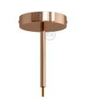 Kit rosetón cilíndrico de metal con prensaestopa de 15cm