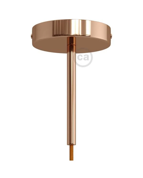 Kit rosetón cilíndrico de metal con prensaestopa de 15cm