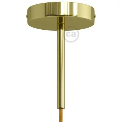 Kit rosetón cilíndrico de metal con prensaestopa de 15cm