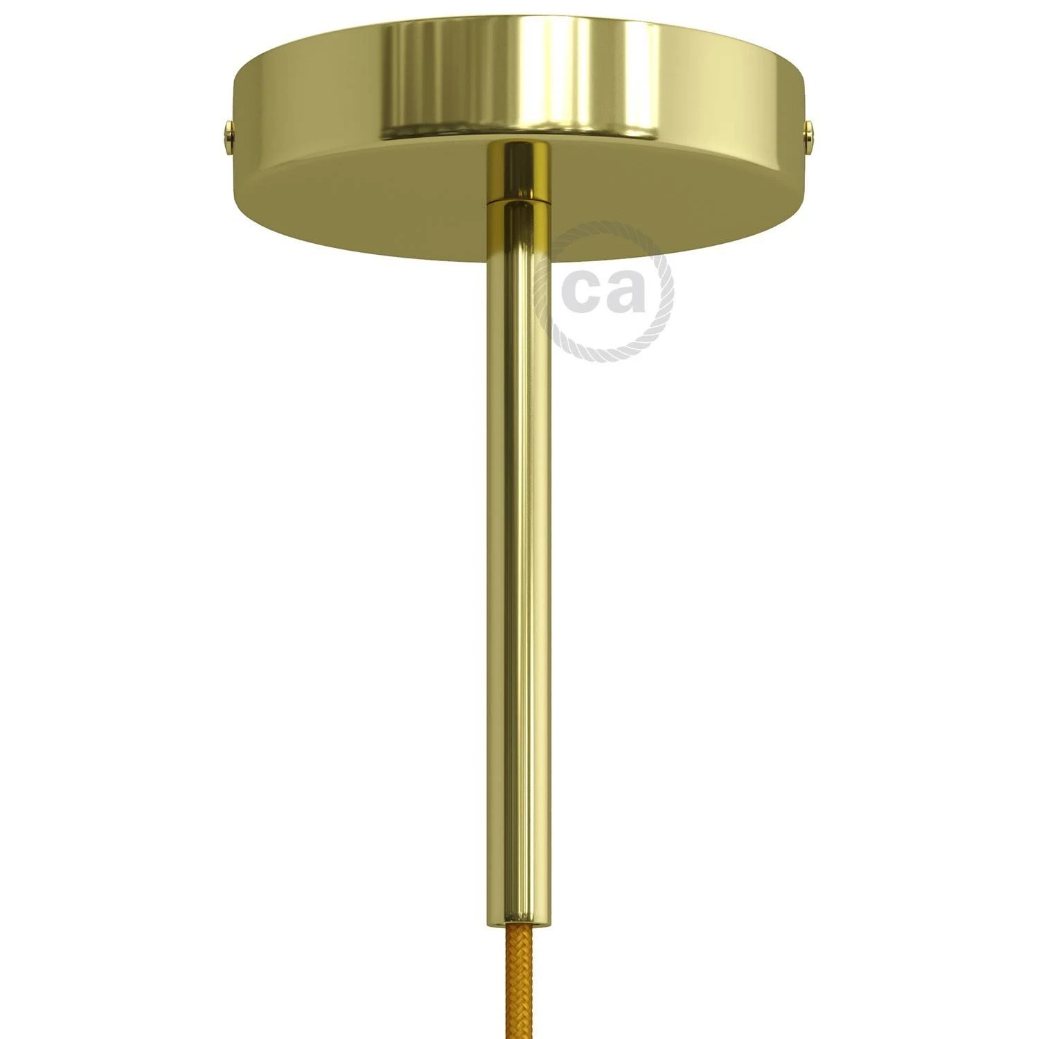 Kit rosetón cilíndrico de metal con prensaestopa de 15cm