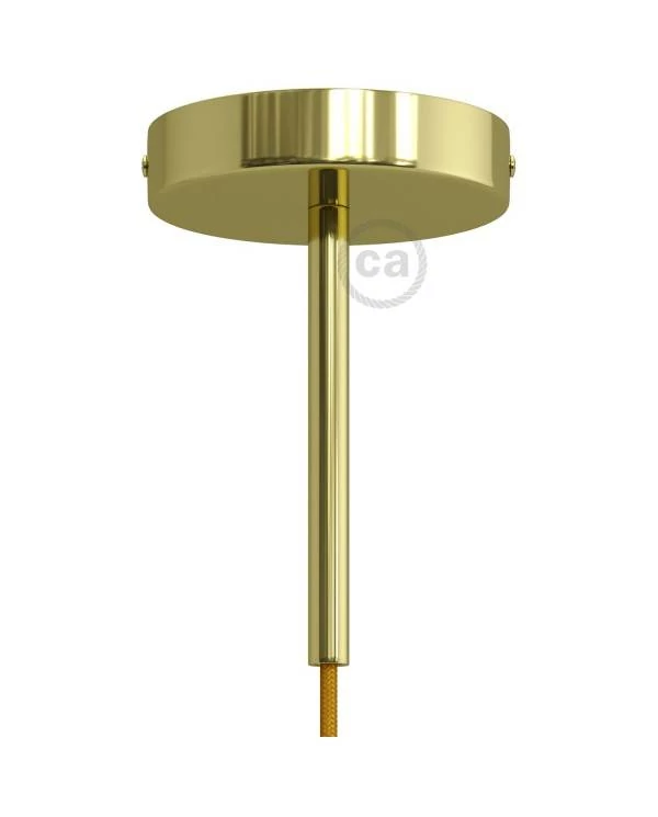 Kit rosetón cilíndrico de metal con prensaestopa de 15cm