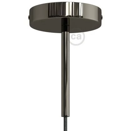 Kit rosetón cilíndrico de metal con prensaestopa de 15cm