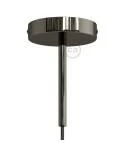 Kit rosetón cilíndrico de metal con prensaestopa de 15cm