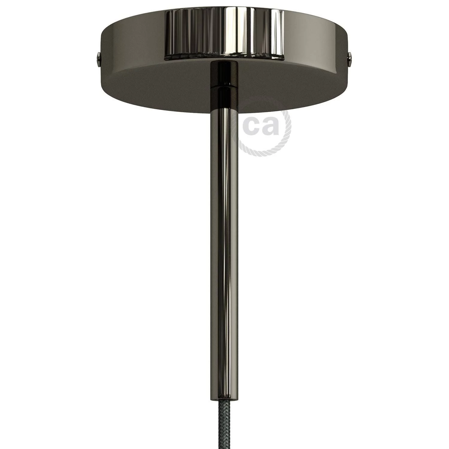 Kit rosetón cilíndrico de metal con prensaestopa de 15cm