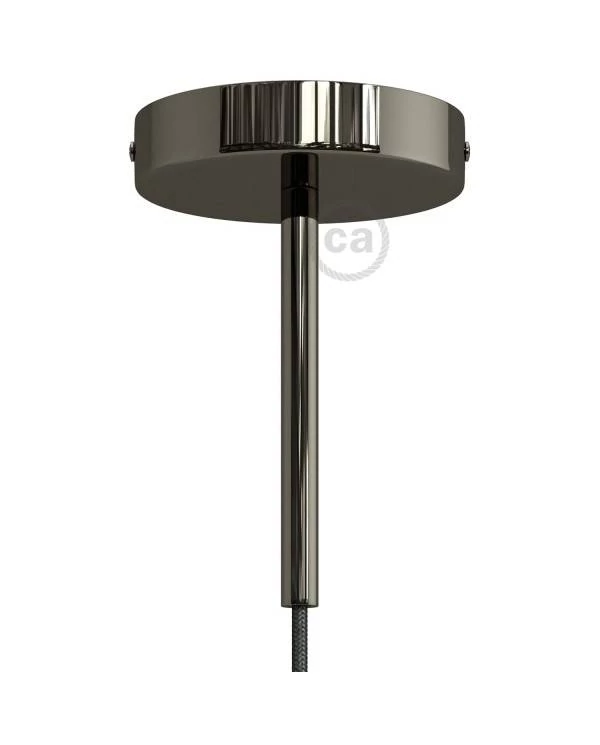 Kit rosetón cilíndrico de metal con prensaestopa de 15cm