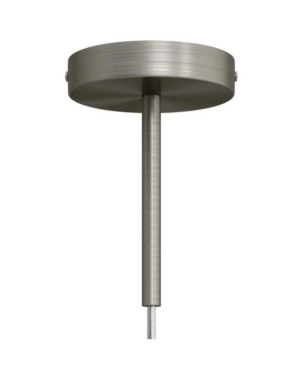 Kit rosetón cilíndrico de metal con prensaestopa de 15cm