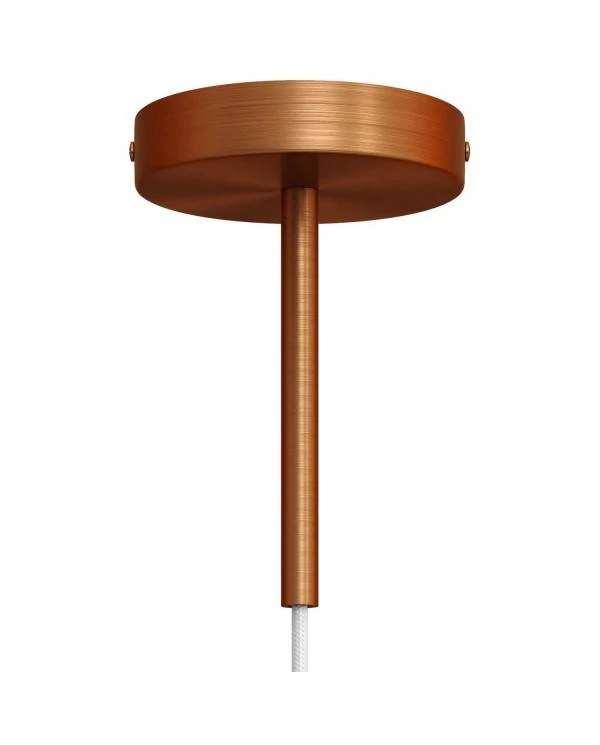Kit rosetón cilíndrico de metal con prensaestopa de 15cm