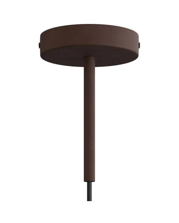 Kit rosetón cilíndrico de metal con prensaestopa de 15cm
