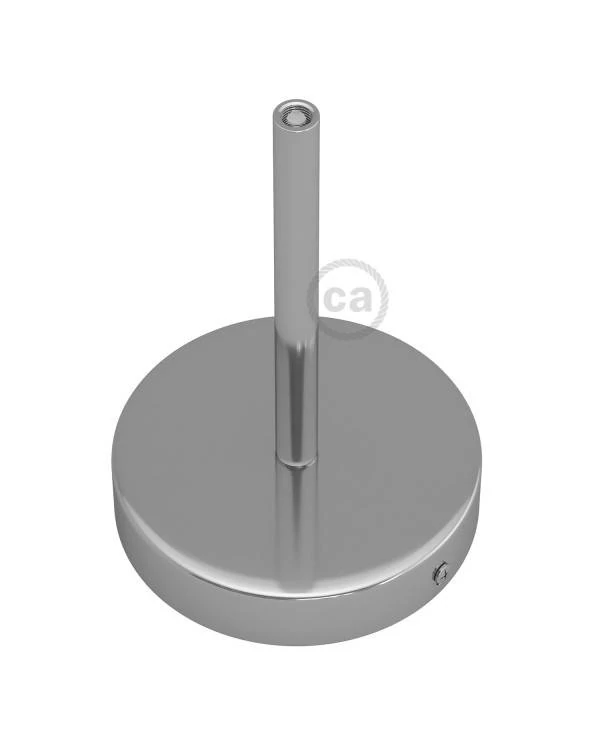 Kit rosetón cilíndrico de metal con prensaestopa de 15cm