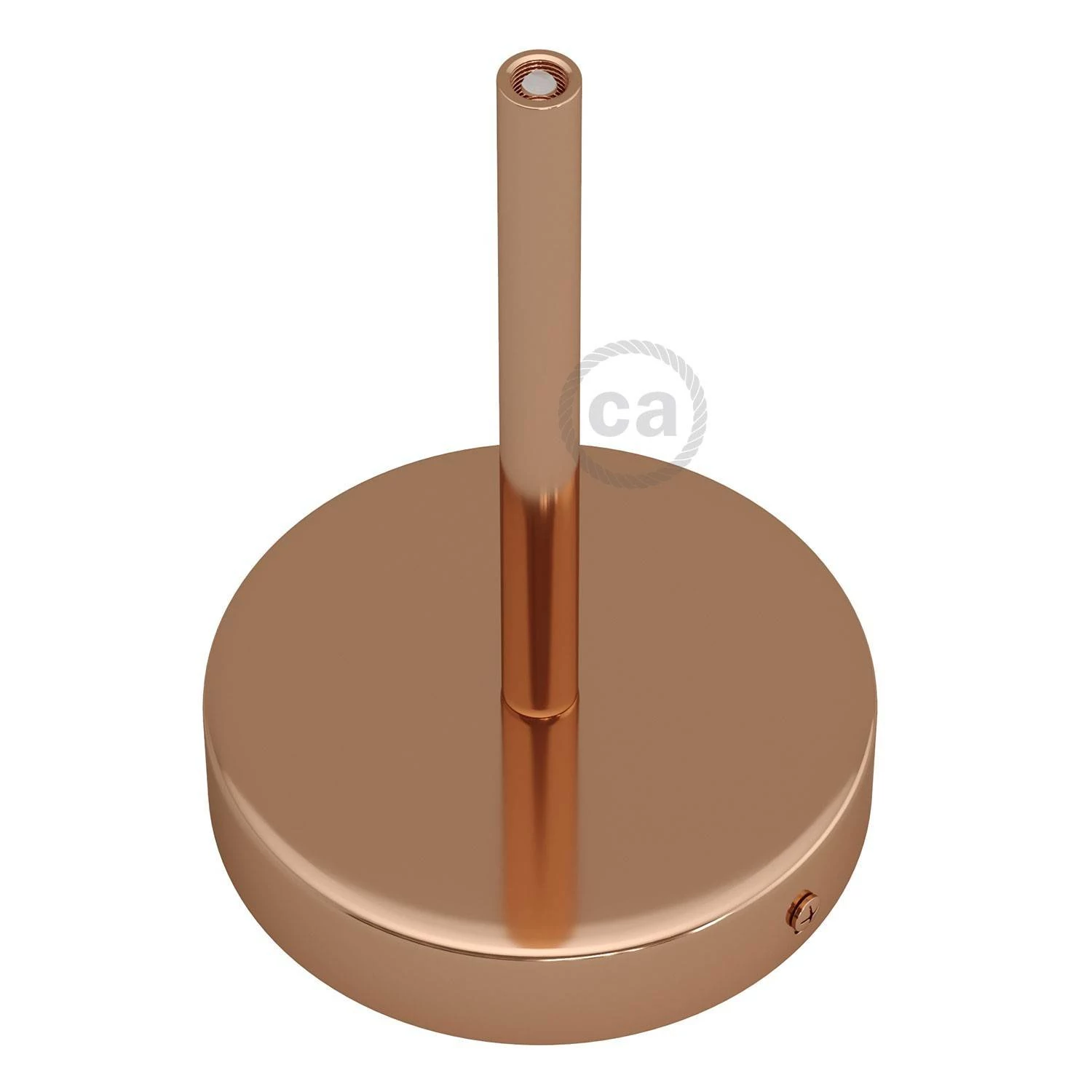 Kit rosetón cilíndrico de metal con prensaestopa de 15cm